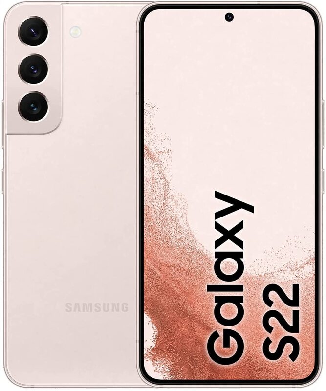 Samsung Galaxy S22 128 GB Pink Gold, 8 GB RAM 5G Smartphone, UAE Version